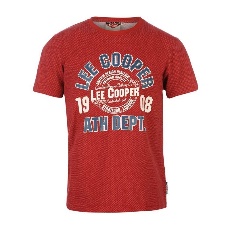 dětské tričko LEE COOPER - VINTAGE RED - 152 11-12 let