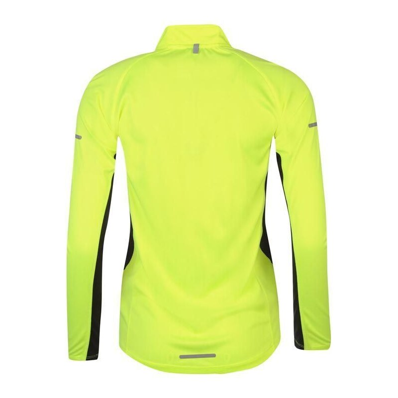 dámské tričko KARRIMOR zip - FLUO YELL/BLK - M