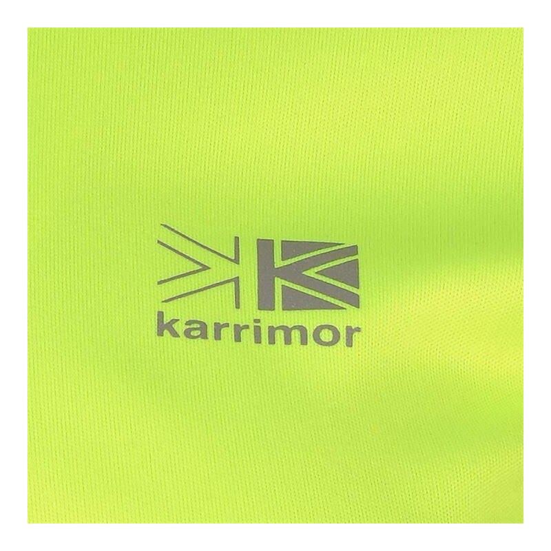 dámské tričko KARRIMOR zip - FLUO YELL/BLK - M