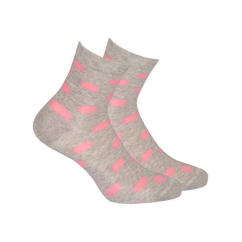 Gatta G44.01N Cottoline girls' socks patterned 33-38 aluminium 227