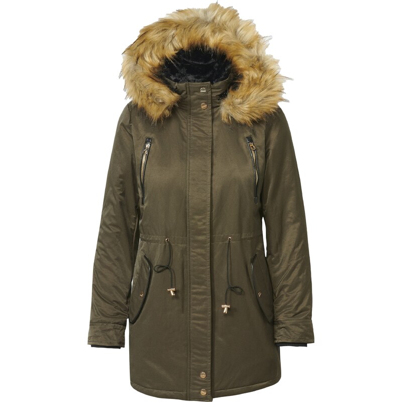 KOROSHI Přechodová parka světle hnědá / khaki 110978783