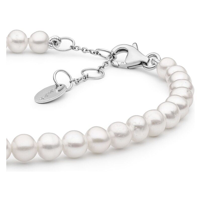 Gaura Pearls Luxusní perlový náramek se zirkony Astrid, stříbro 925/1000