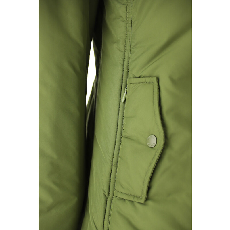 Moschino Bunda pro ženy, Armádní zelená, Polyester, 2024, 38 40 M