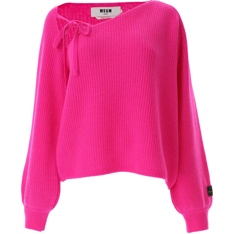 MSGM Svetr pro ženy Jumper, fuxia, Vlna, 2024, 44 M