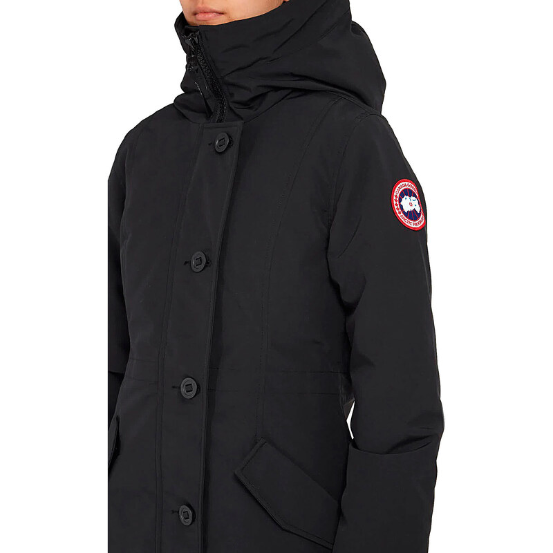 Canada Goose Péřová bunda pro ženy, Puffer lyžařská bunda, Černá, Polyester, 2024, 38 40 M