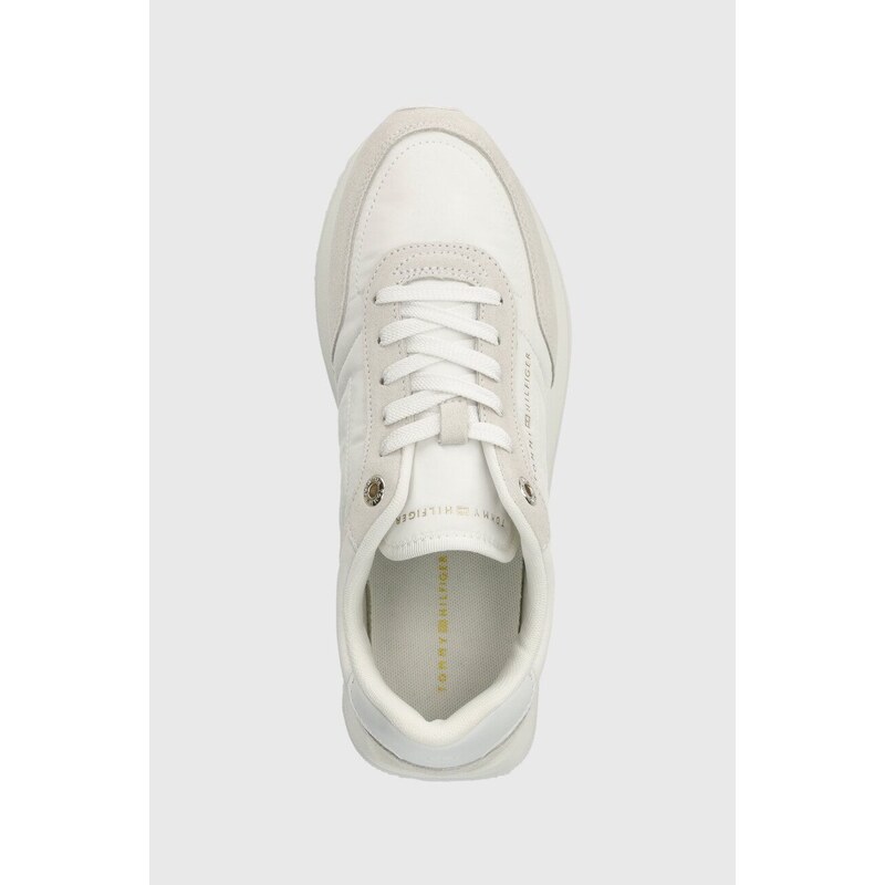 Sneakers boty Tommy Hilfiger ESSENTIAL RUNNER bílá barva, FW0FW07681