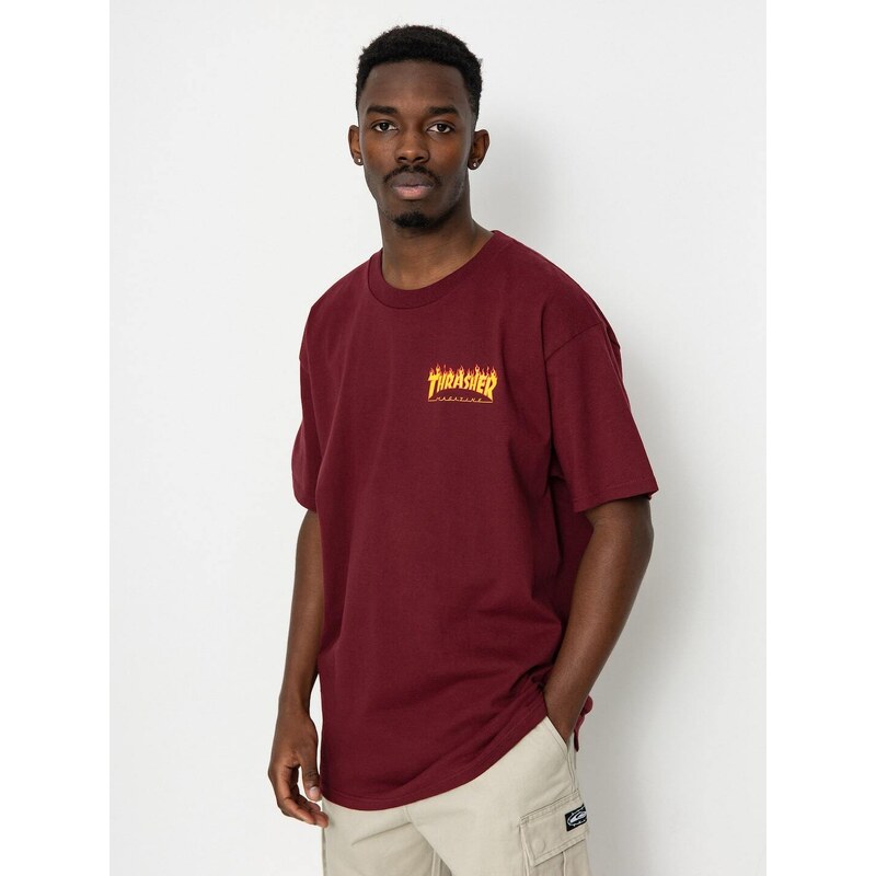 Santa Cruz X Thrasher Flame Dot (burgundy)vínově červená