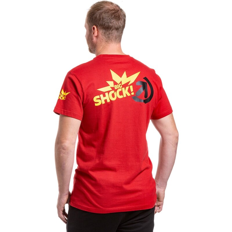 Meatfly pánské tričko Big Shock Teamup Dark Red | Červená | 100%