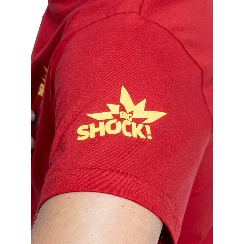 Meatfly pánské tričko Big Shock Teamup Dark Red | Červená