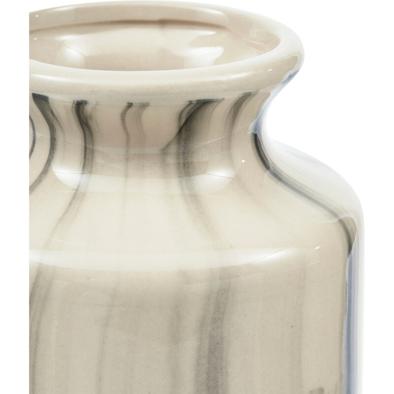 Hoorns Béžová keramická váza Rakel 15 cm