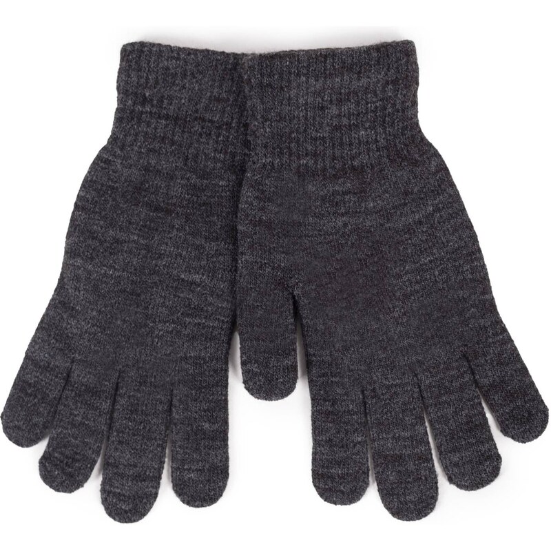 Yoclub Woman's Women'S Basic Gray Gloves RED-MAG2K-0050-006