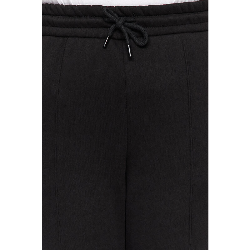 Trendyol Curve Black Thick Fleece Lined Knitted Sweatpants