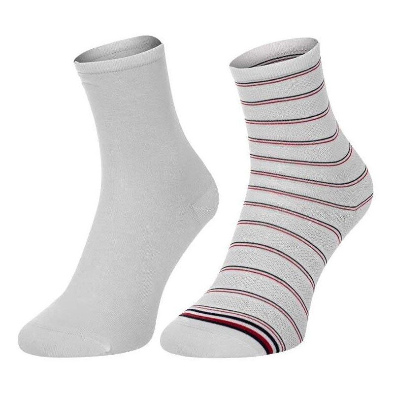 Sada dámských ponožek v bílé barvě Tommy Hilfiger Short Sock 2P Pr - Dámské