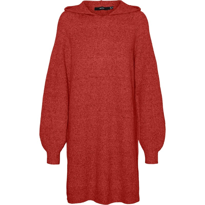 VERO MODA Úpletové šaty DOFFY červená