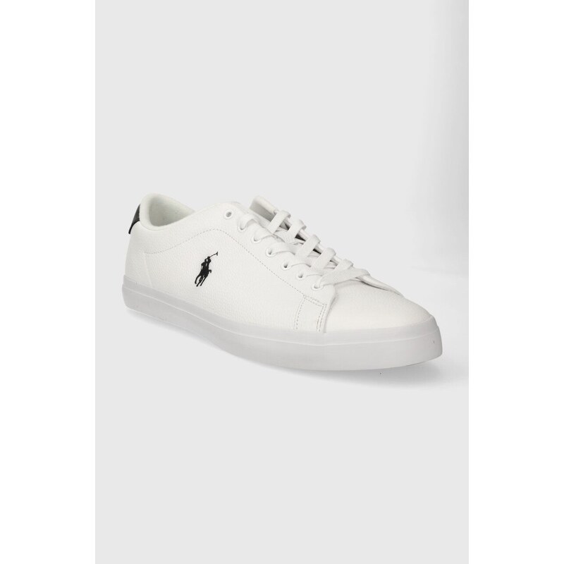 Kožené sneakers boty Polo Ralph Lauren Longwood bílá barva, 816923069001