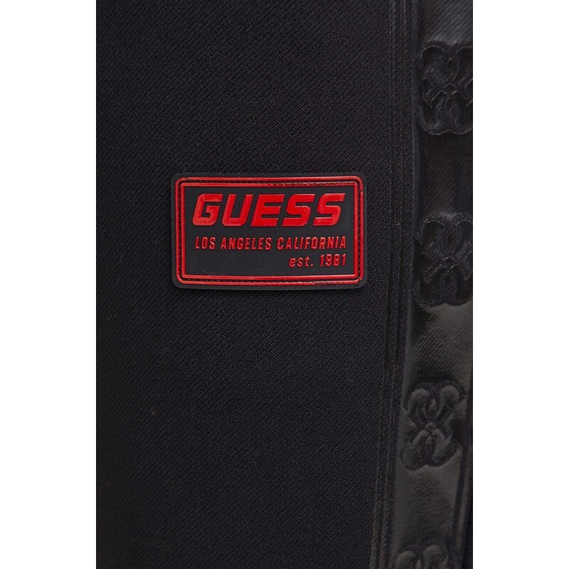 Tepláky Guess GASTON černá barva, s aplikací, Z4RB00 KBO62