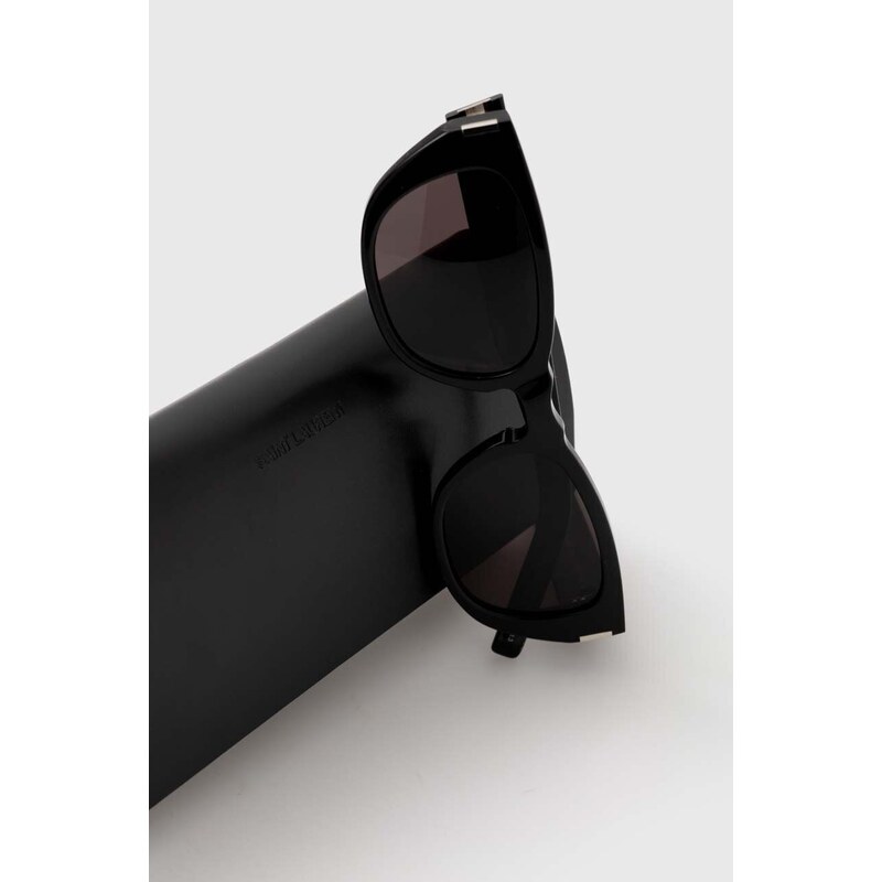 Sluneční brýle Saint Laurent pánské, černá barva