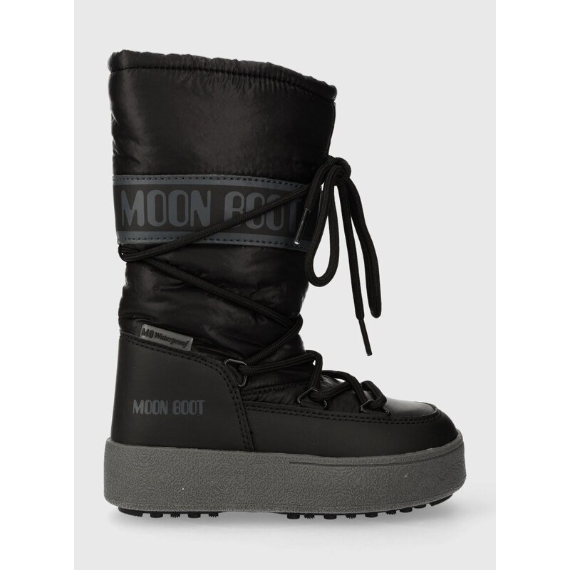 Dětské sněhule Moon Boot 34300200 MB JTRACK HIGH NYLON WP černá barva