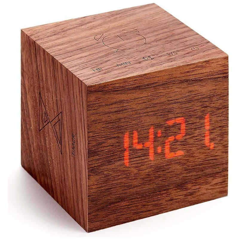 Stolní hodiny Gingko Design Cube Plus Clock