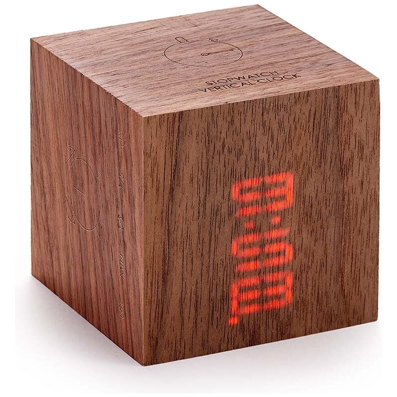 Stolní hodiny Gingko Design Cube Plus Clock