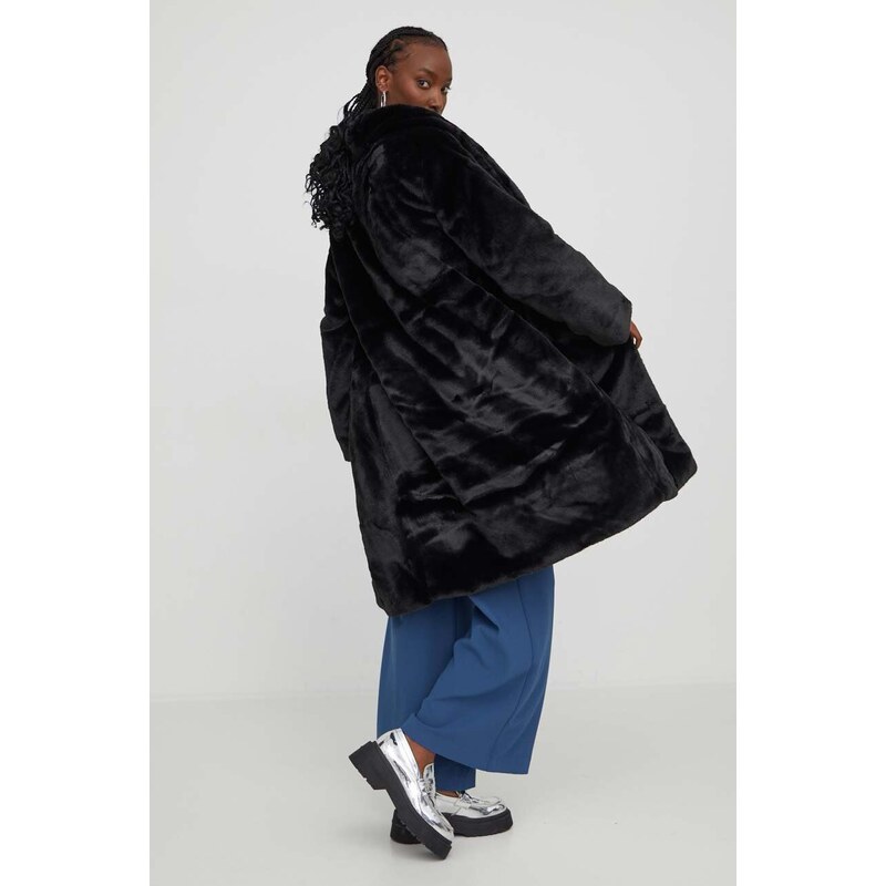 Kabát Abercrombie & Fitch dámský, černá barva, přechodný