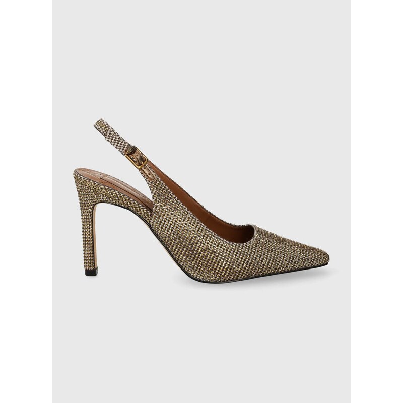 Lodičky Kurt Geiger London Regent 90 Slingback béžová barva, 1292840609