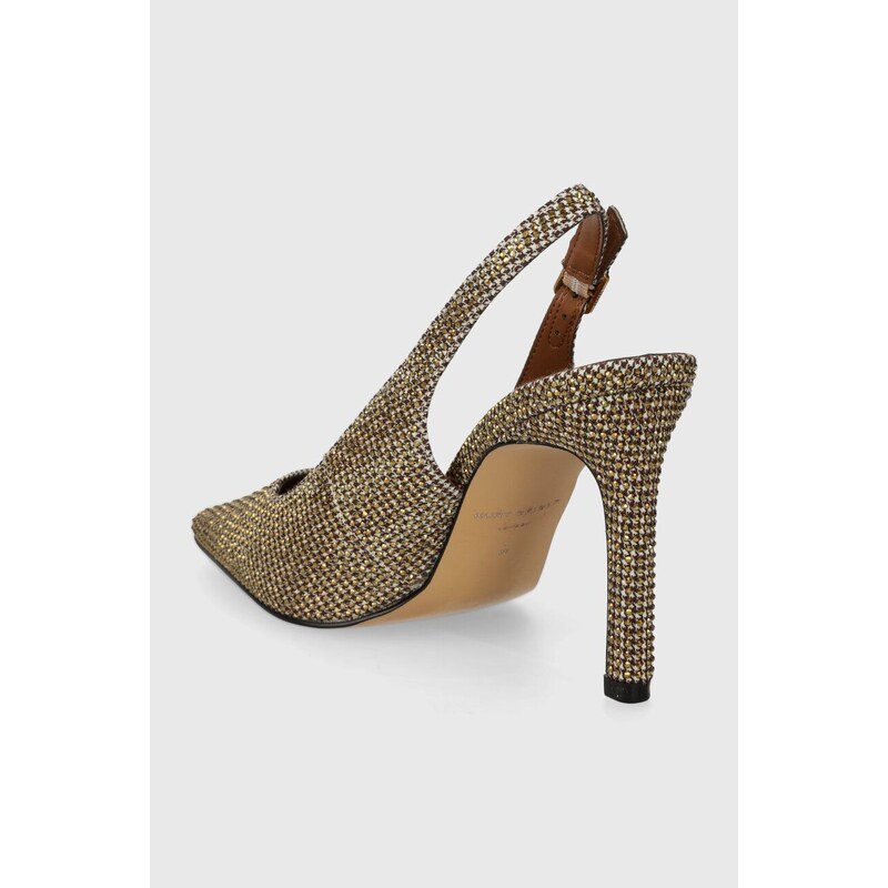 Lodičky Kurt Geiger London Regent 90 Slingback béžová barva, 1292840609