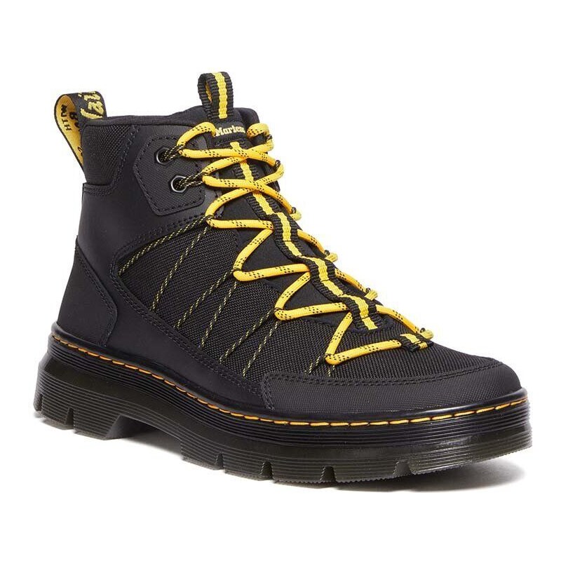 Nízké kozačky Dr. Martens Buwick černá barva, na plochém podpatku, DM31185001