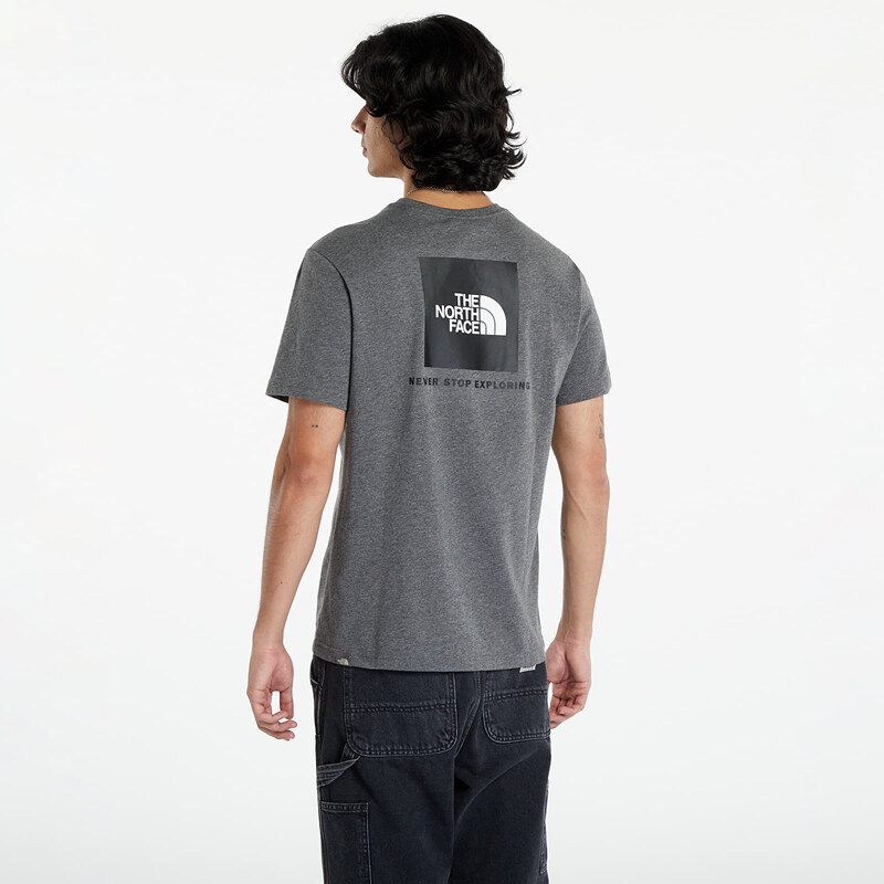 Pánské tričko The North Face Shortsleeve Red Box Tee Medium Grey Heather