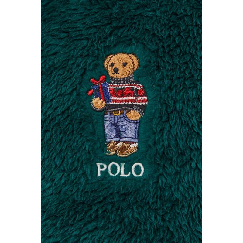 Mikina Polo Ralph Lauren pánská, zelená barva, s kapucí, s aplikací