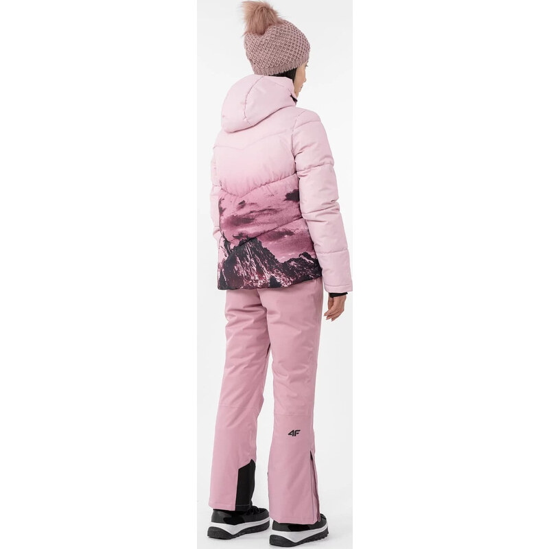 Dámská lyžařská bunda 4F H4Z22-KUDN004 světle růžová