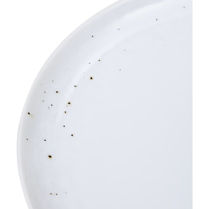 Bílý keramický talíř Kave Home Publia 27,5 cm