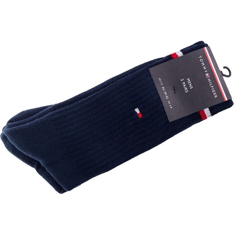 Tommy Hilfiger Man's 2Pack Socks 100001096 Navy Blue