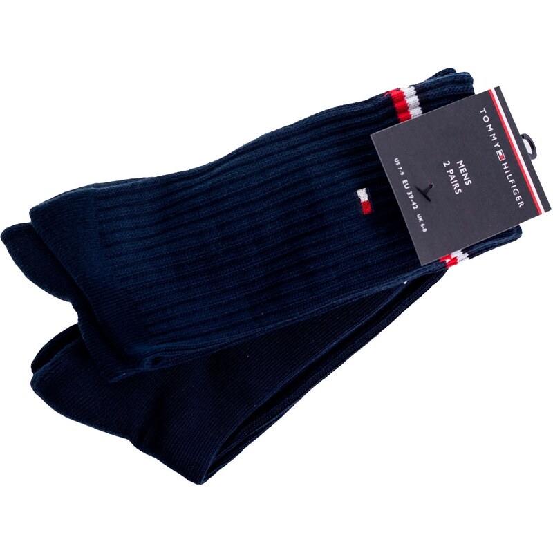 Tommy Hilfiger Man's 2Pack Socks 100001096 Navy Blue