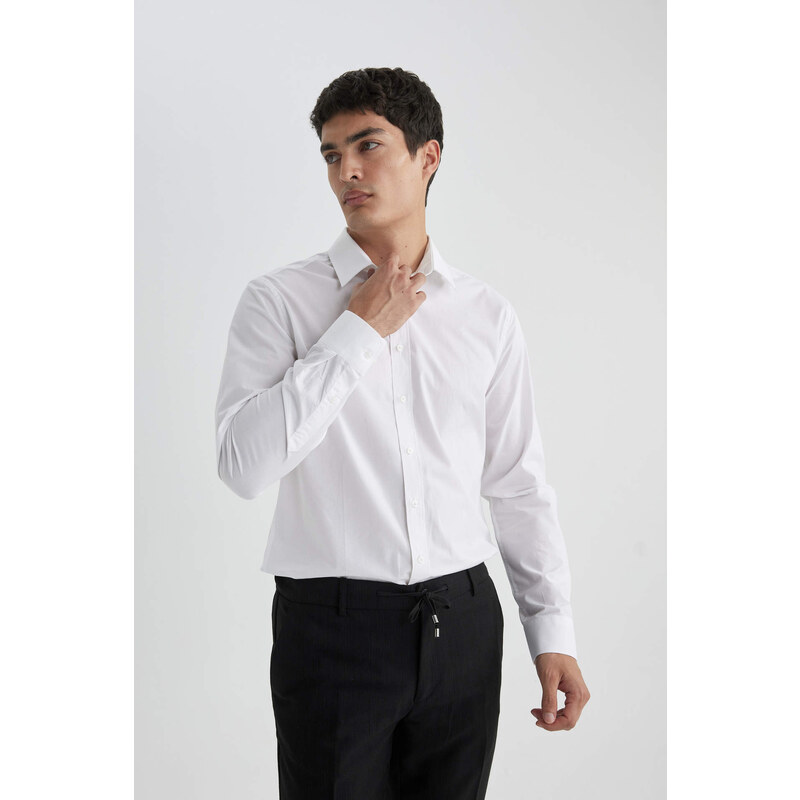 DEFACTO Slim Fit Long Sleeve Shirt