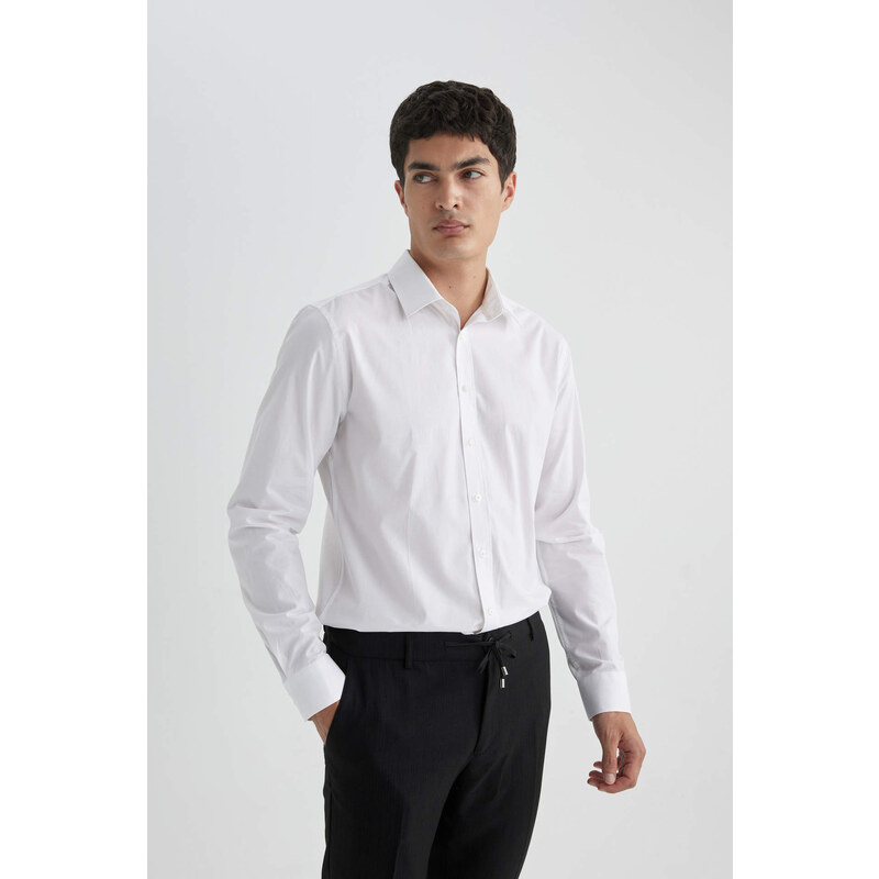 DEFACTO Slim Fit Long Sleeve Shirt