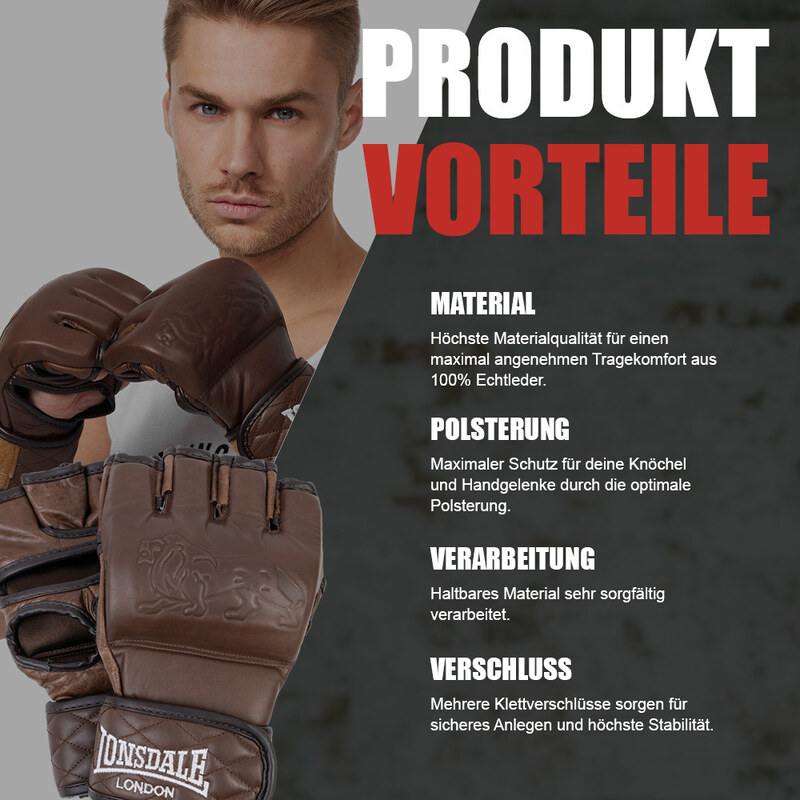 Lonsdale Leather MMA sparring gloves