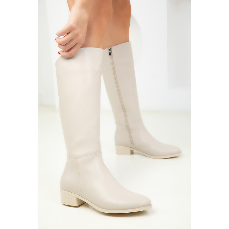 Soho Beige Women's Boots 18563