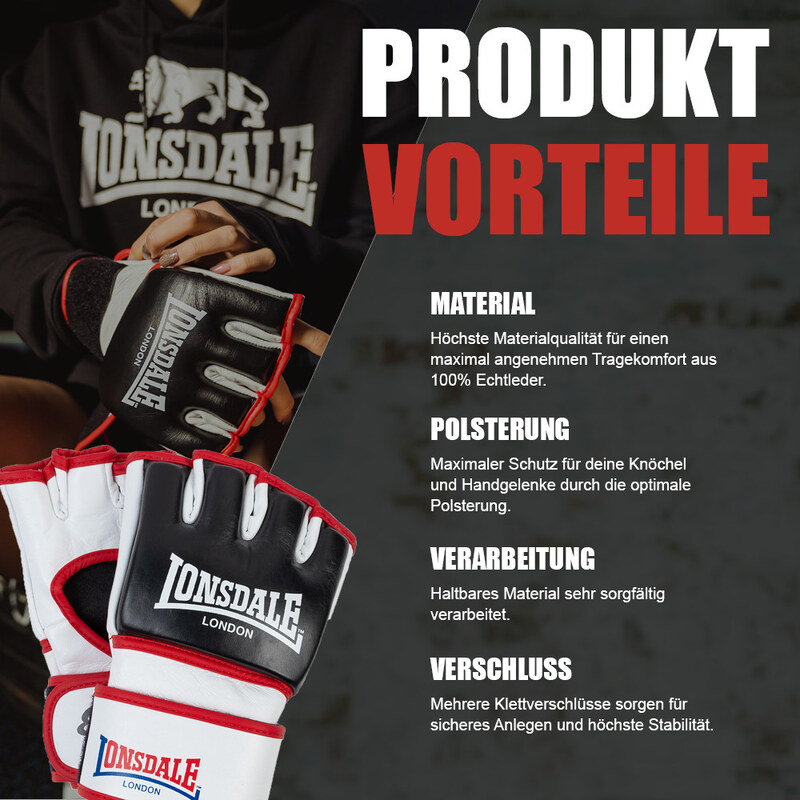 Lonsdale Leather MMA sparring gloves