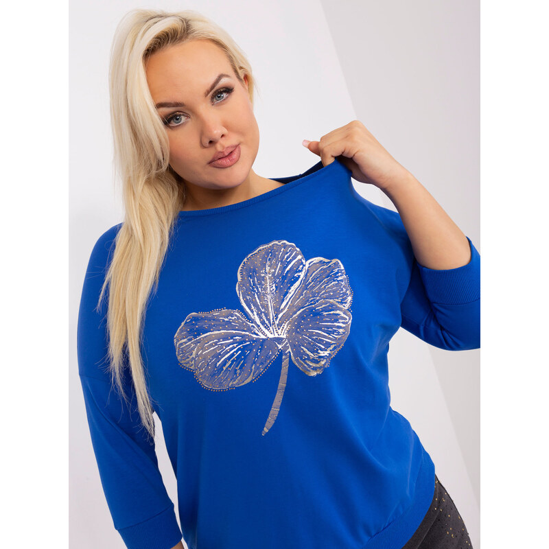 RELEVANCE Blouse-RV-BZ-9191.78-Cobalt