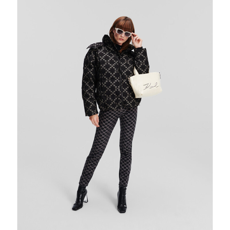 BUNDA KARL LAGERFELD DIAMOND JACQUARD DOWN JKT