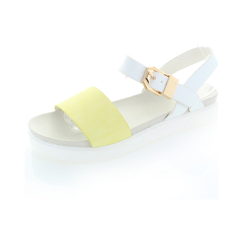 Žluto-bílé sandály Pradee EUR39
