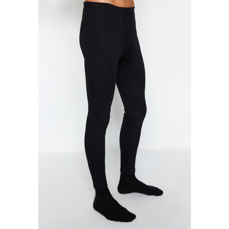 Trendyol Men's Black Standard Fit Thermal Underwear Tights