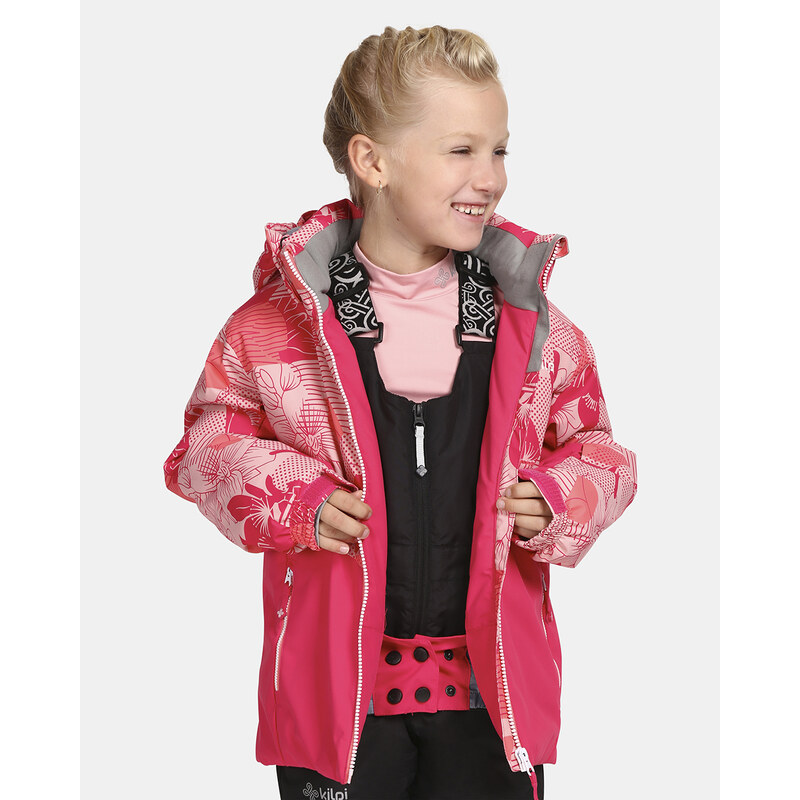 Dívčí lyžařská bunda Kilpi SAMARA-JG růžová