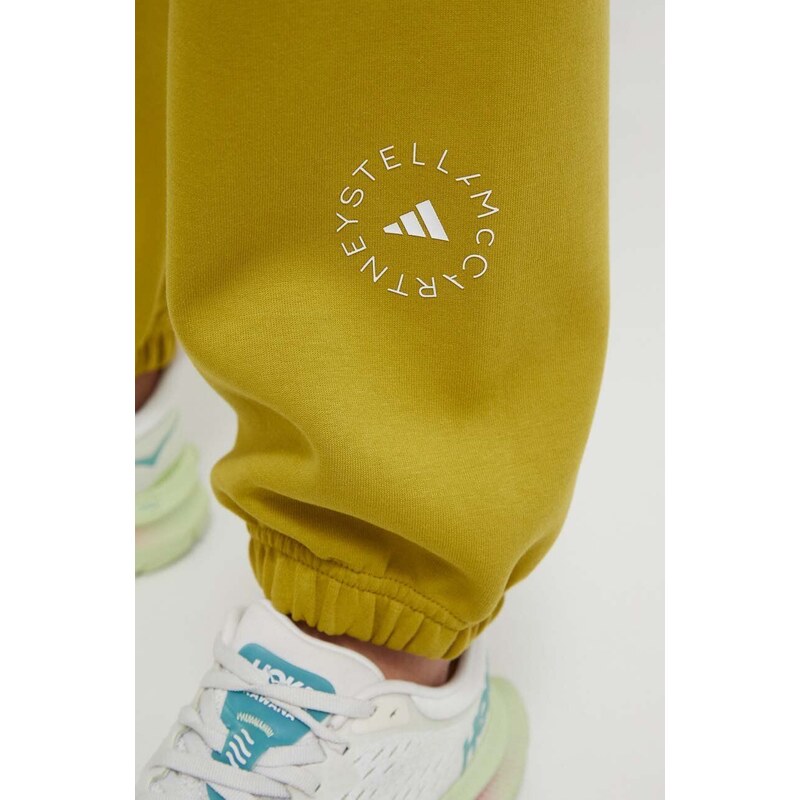 Tepláky adidas by Stella McCartney zelená barva, s potiskem, IU0863