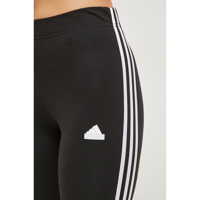 Legíny adidas dámské, černá barva, s aplikací, IP1570