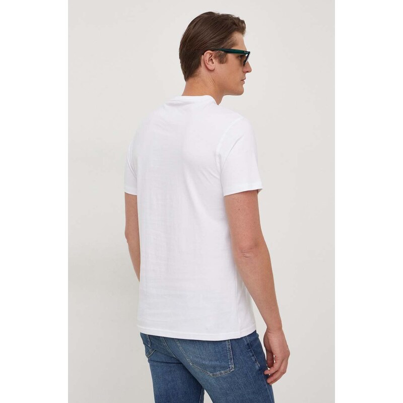 Bavlněné tričko Guess bílá barva, s aplikací, M4RI22 K8FQ4