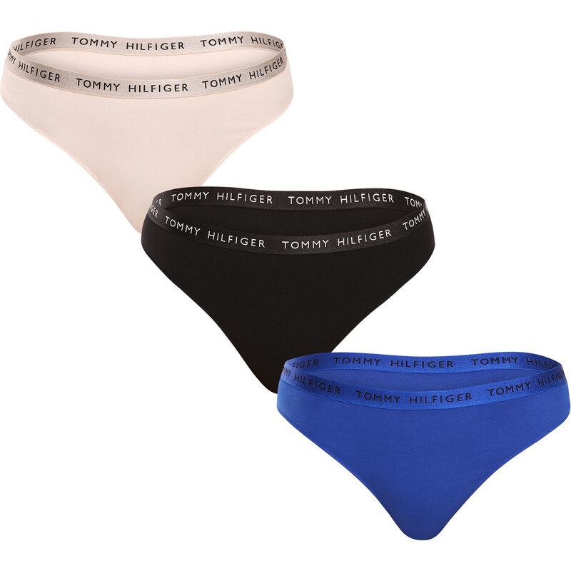 3PACK dámská tanga Tommy Hilfiger vícebarevná (UW0UW04889 0R1) 88171161