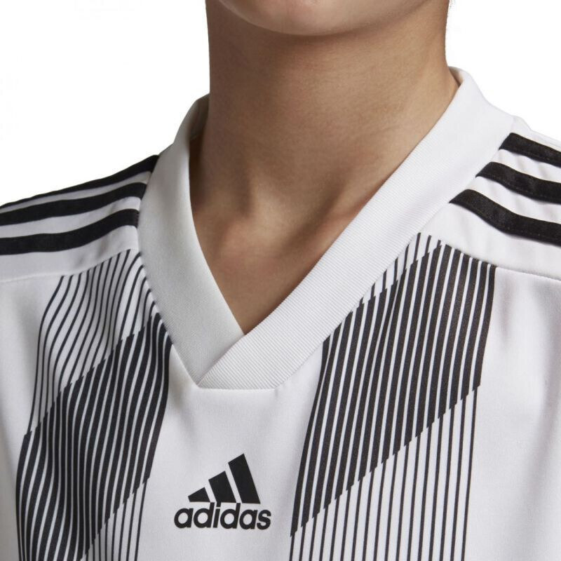 Dětské pruhované tričko 19 Jr DU4398 - Adidas