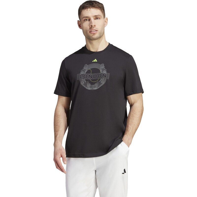 adidas Performance adidas AEROREADY Tennis Graphic T-Shirt BLACK